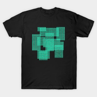 abstract geometric ornament, lines, stripes, grid, lattice. T-Shirt